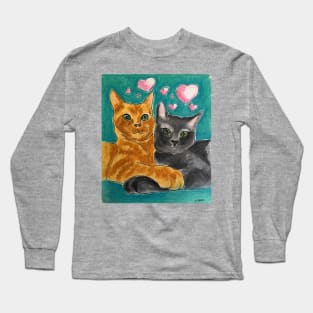 Soul Mates - Tabby Cats Long Sleeve T-Shirt